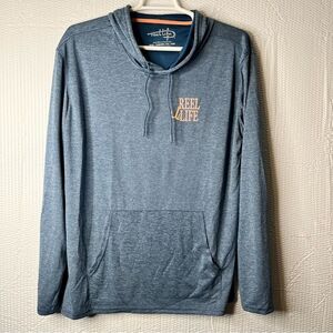 Reel Life Polyester Fishing Hoodie With Hand Warmer Pockets Size XXL